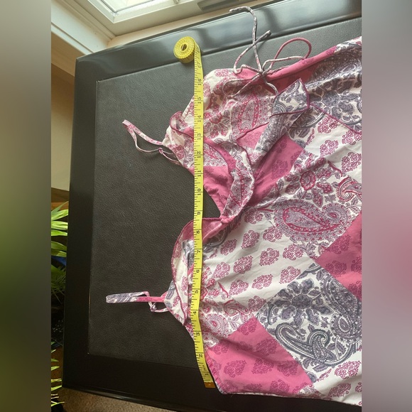 GAP Body Women's Size SP Purple and Pink Paisley 100% Silk Lingerie Set - Picture 10 of 16